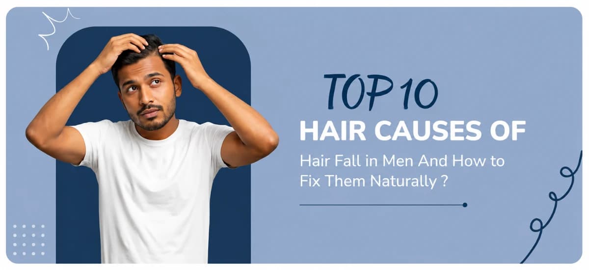 Top 10 Causes of Hair Fall in Men (And How to Fix Them Naturally)